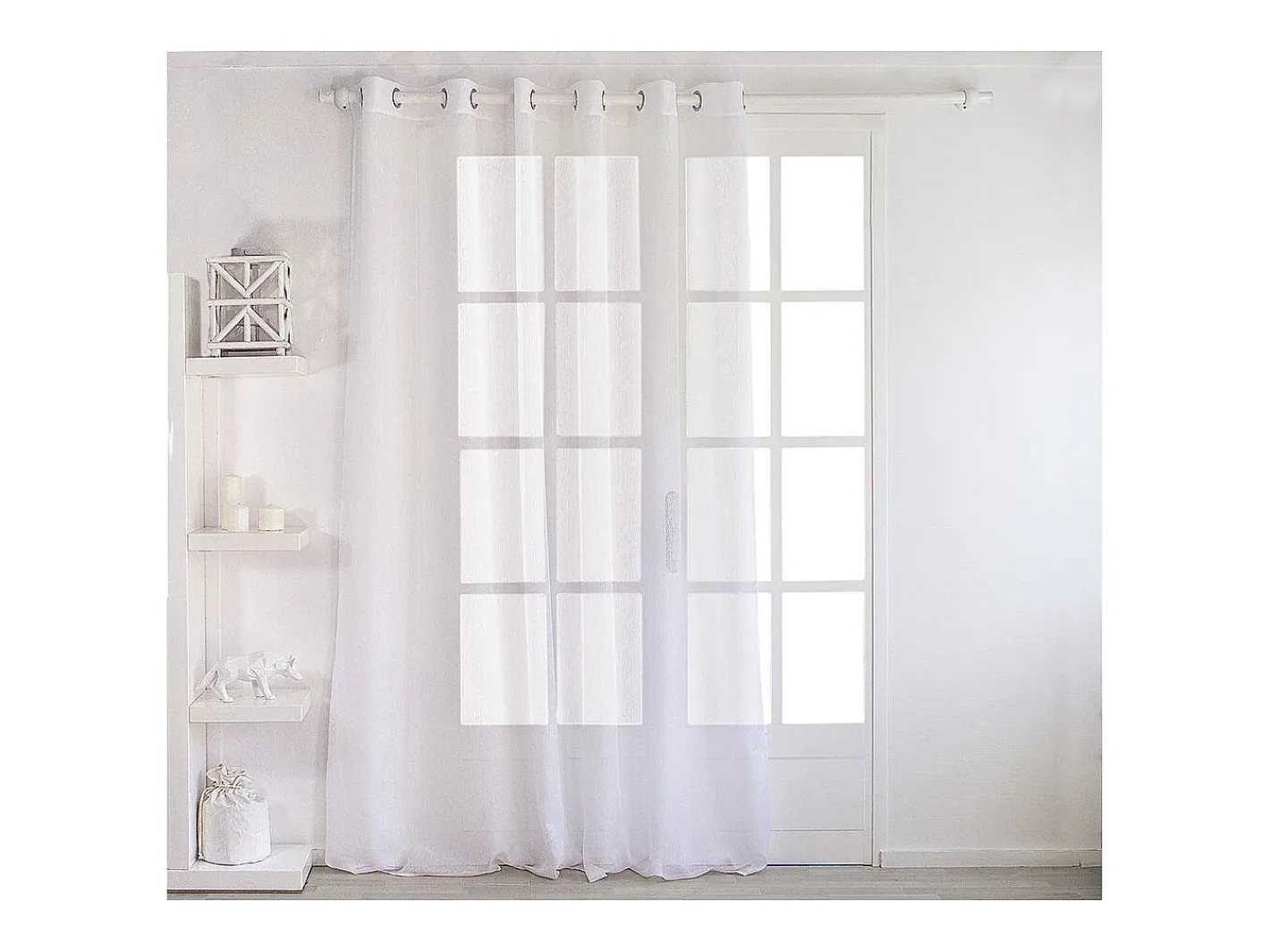 ENJOY HOME Ropa De Casa-Liso con ojales grandes Blanco