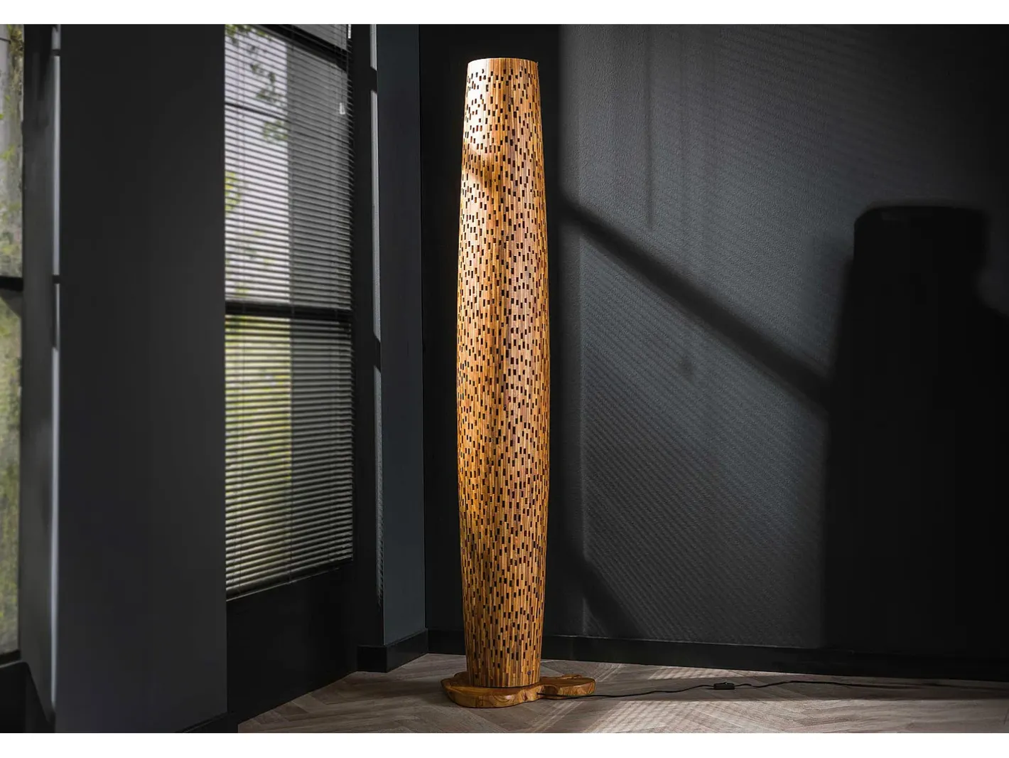 Kawola Lámpara De Pie-lámpara - Madera Madera - EDEIA Marru00f3n