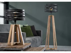 Kawola Lámpara De Mesa-Lámpara - Madera - DALIAN Negro