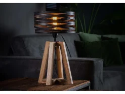 Kawola Lámpara De Mesa-Lámpara - Madera - DALIAN Negro