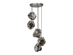 Kawola Lámpara Suspendida-Lámpara - plata Cristal - EDESSA Plateado