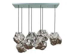 Kawola Lámpara Suspendida-Lámpara - plata Cristal - EDESSA Plateado