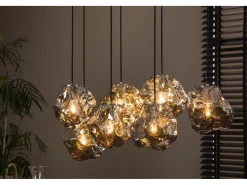 Kawola Lámpara Suspendida-Lámpara - plata Cristal - EDESSA Plateado
