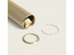 Discount Ledkia Lámpara Colgante Aluminio Breixo Dorado Multicolor