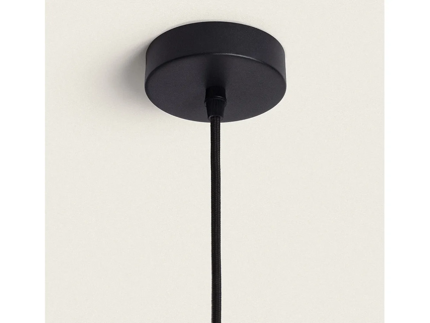 Ledkia Lámpara Suspendida-Lámpara Colgante Aluminio Aritz 1 Foco Negro