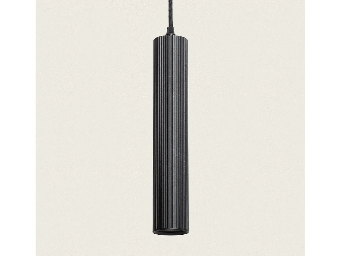 Ledkia Lámpara Suspendida-Lámpara Colgante Aluminio Aritz 1 Foco Negro