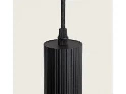Ledkia Lámpara Suspendida-Lámpara Colgante Aluminio Aritz 4 Focos Negro