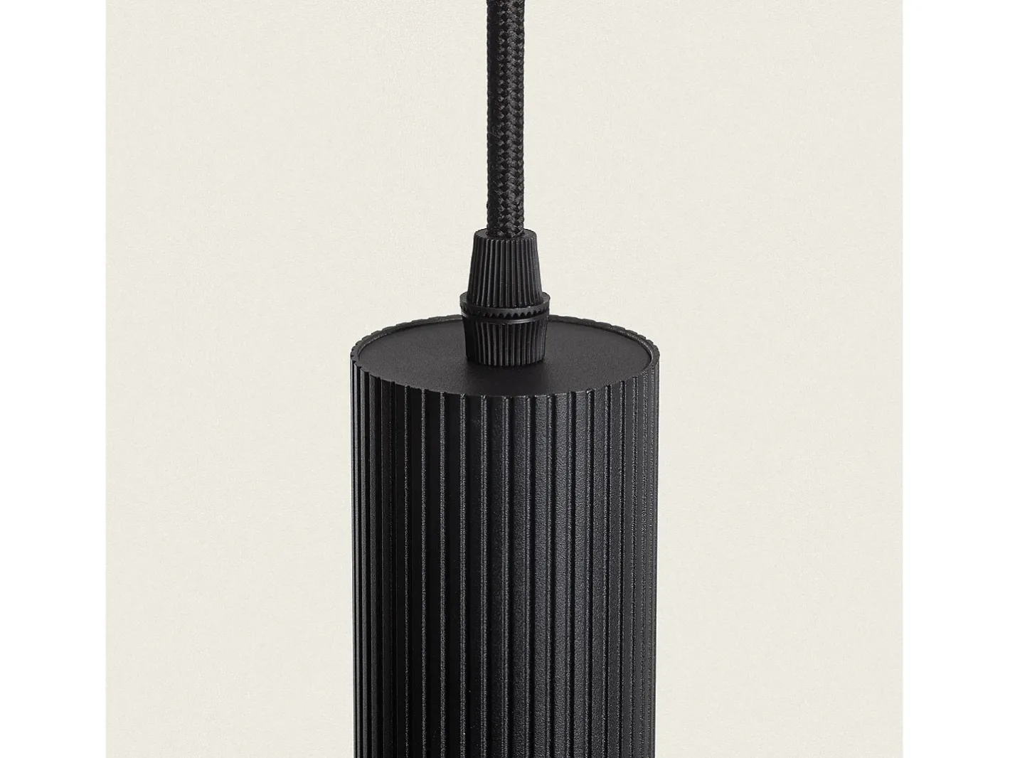 Ledkia Lámpara Suspendida-Lámpara Colgante Aluminio Aritz 4 Focos Negro