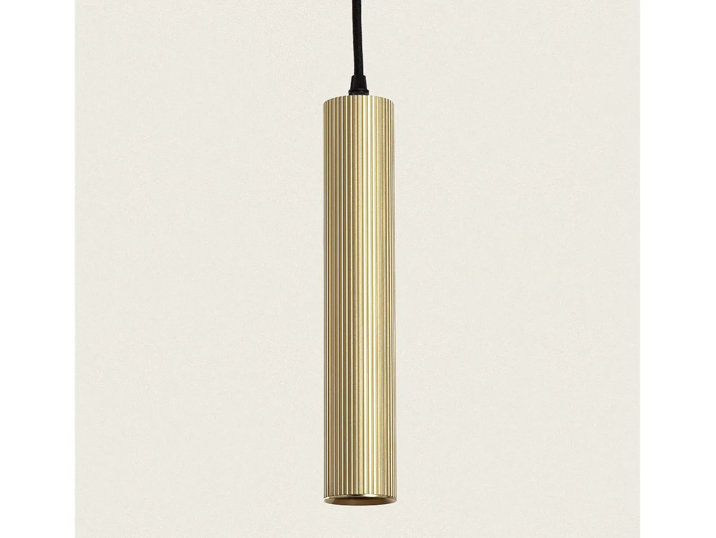 Ledkia Lámpara Suspendida-Lámpara Colgante Aluminio Aritz 4 Focos Dorado