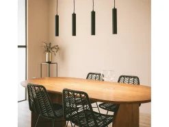 Ledkia Lámpara Suspendida-Lámpara Colgante Aluminio Aritz 4 Focos Dorado