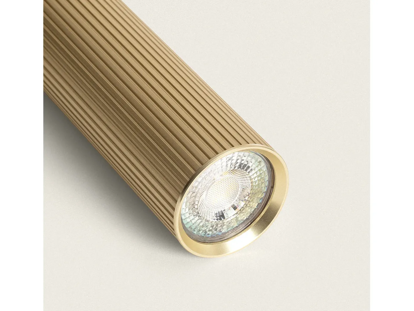 Ledkia Lámpara Suspendida-Lámpara Colgante Aluminio Aritz 4 Focos Dorado
