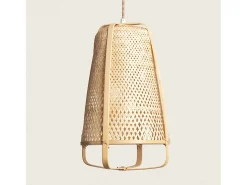 Ledkia Lámpara Colgante Bambú Beira Natural Multicolor Clearance