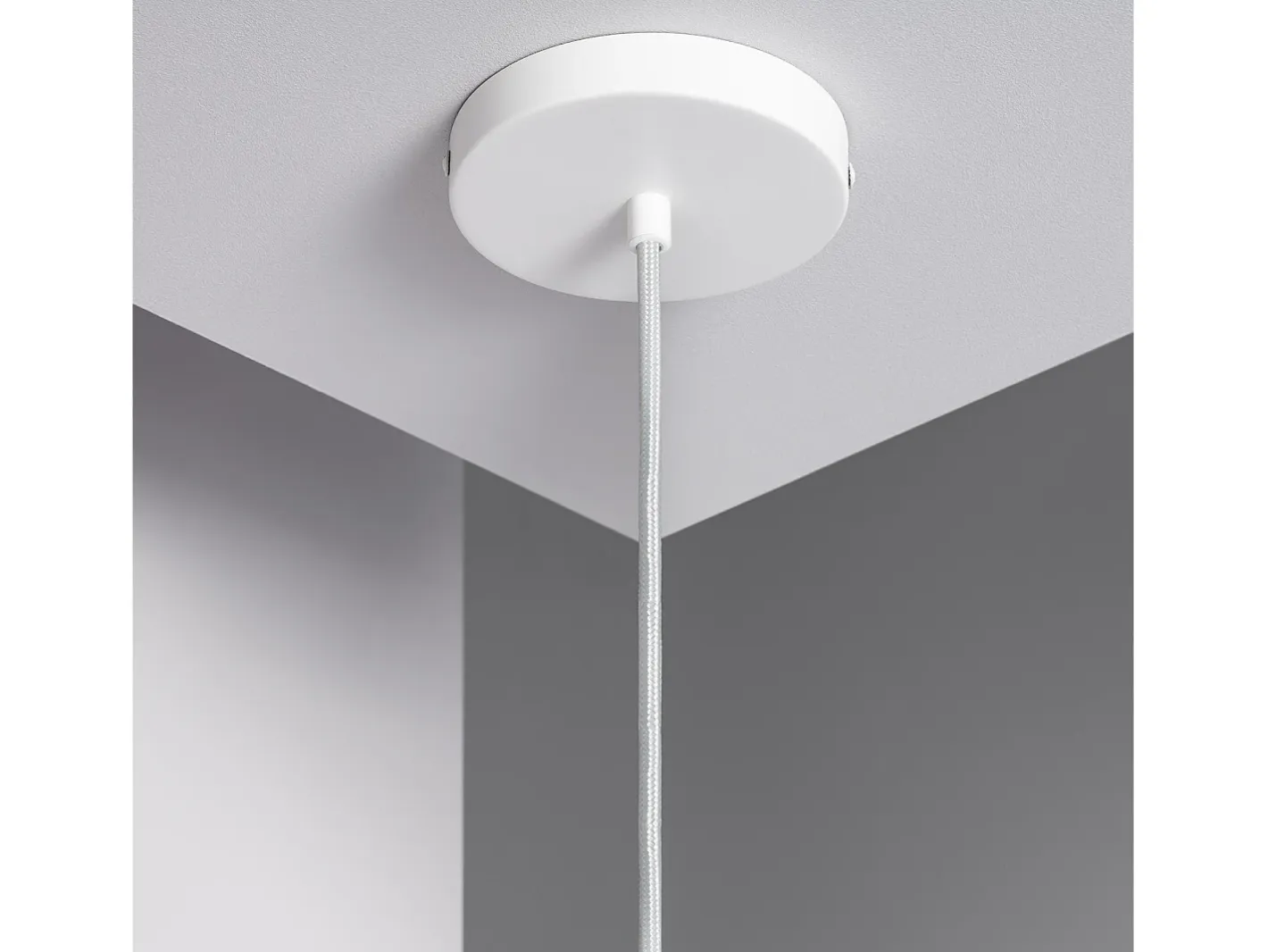 New Ledkia Lámpara Colgante Bambú Korowai Textil Blanco Multicolor