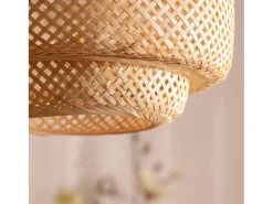 Ledkia Lámpara Suspendida-Lámpara Colgante Bambú Nagua Natural Multicolor