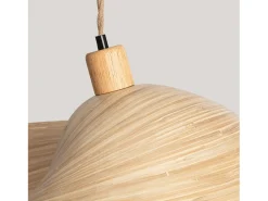 Ledkia Lámpara Colgante Bambú Shuka Acacia Ø480 mm ILUZZIA Multicolor Best