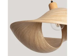 Ledkia Lámpara Colgante Bambú Shuka Acacia Ø480 mm ILUZZIA Multicolor Best