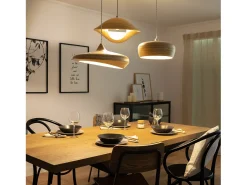 Ledkia Lámpara Colgante Bambú Shuka Acacia Ø480 mm ILUZZIA Multicolor Best