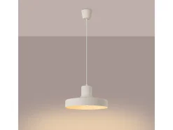 Sollux Lighting Lámpara Colgante Bilo Moderno De Acero - 1 Fuentes Luminosas - L.35 X A.120 Cm - Beige Clearance