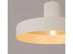 Sollux Lighting Lámpara Colgante Bilo Moderno De Acero - 1 Fuentes Luminosas - L.35 X A.120 Cm - Beige Clearance