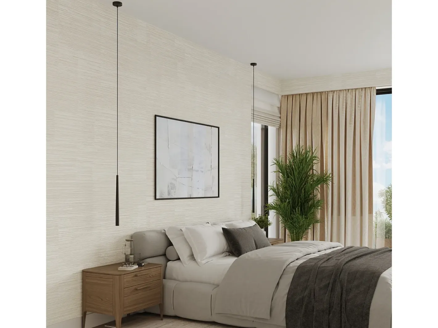 Sollux Lighting Lámpara Suspendida-Lámpara Colgante Bliss Moderno De Acero - 1 Fuentes Luminosas - L.8 X A.118 Cm - Negro