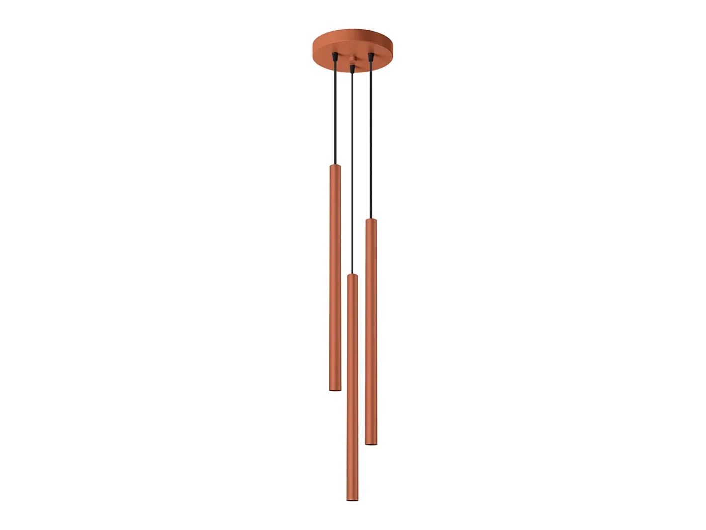 Sale Sollux Lighting Lámpara colgante Brill moderno de acero - 3 fuentes luminosas 3000K - L.19,5 x A.104 cm - ocre Rojo