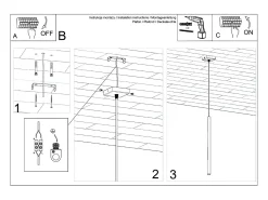 Sollux Lighting Lámpara Suspendida-Lámpara colgante Brill moderno de acero - 1 fuentes luminosas 3000K - L.8 x A.114 cm - ocre Rojo