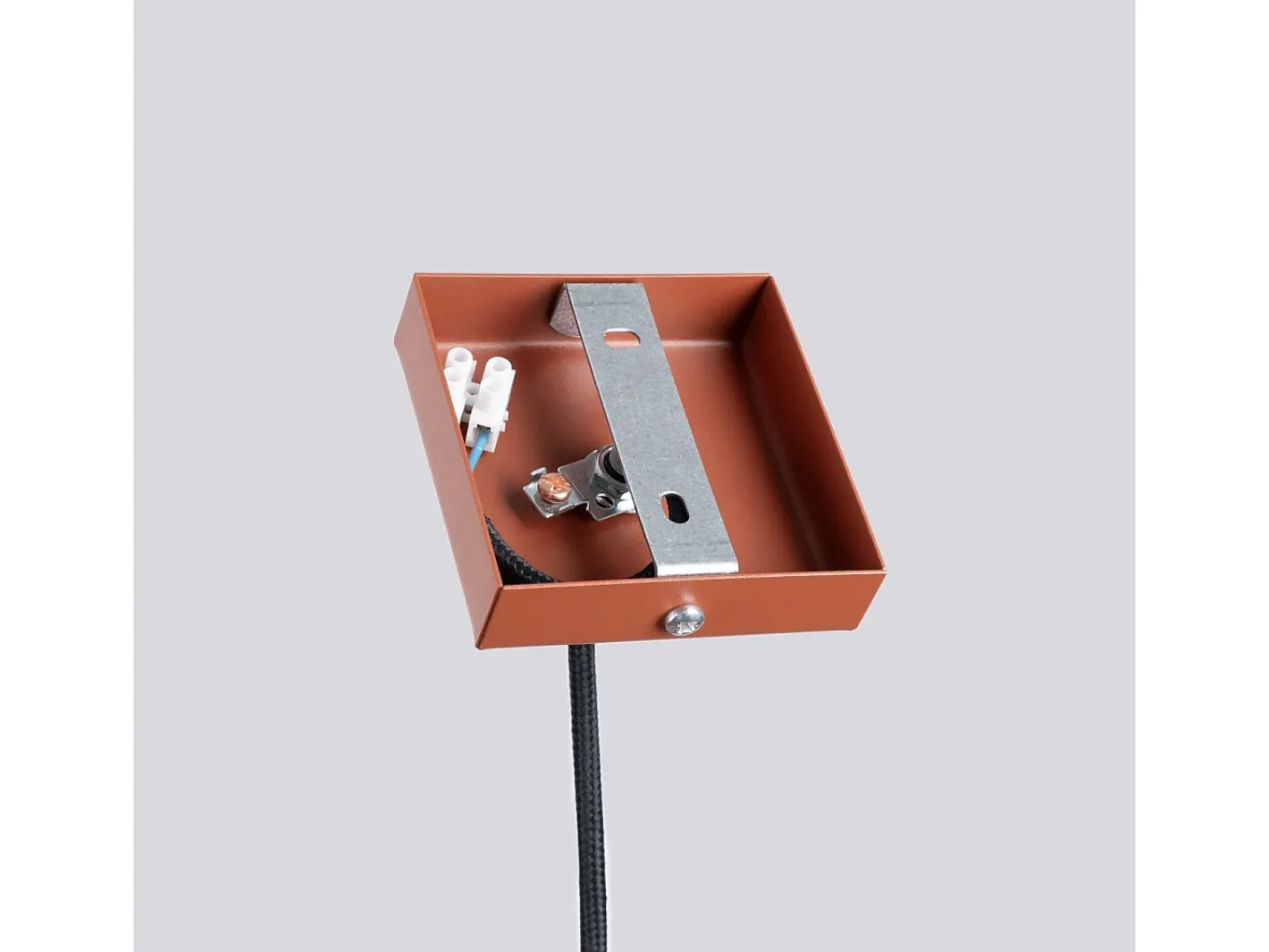 Sollux Lighting Lámpara Suspendida-Lámpara colgante Brill moderno de acero - 1 fuentes luminosas 3000K - L.8 x A.114 cm - ocre Rojo
