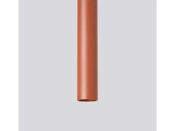 Sollux Lighting Lámpara Suspendida-Lámpara colgante Brill moderno de acero - 1 fuentes luminosas 4000K - L.8 x A.114 cm - ocre Rojo