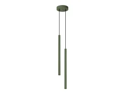 Sollux Lighting Lámpara colgante Brill moderno de acero - 2 fuentes luminosas 4000K - L.15 x A.104 cm - oliva Verde
