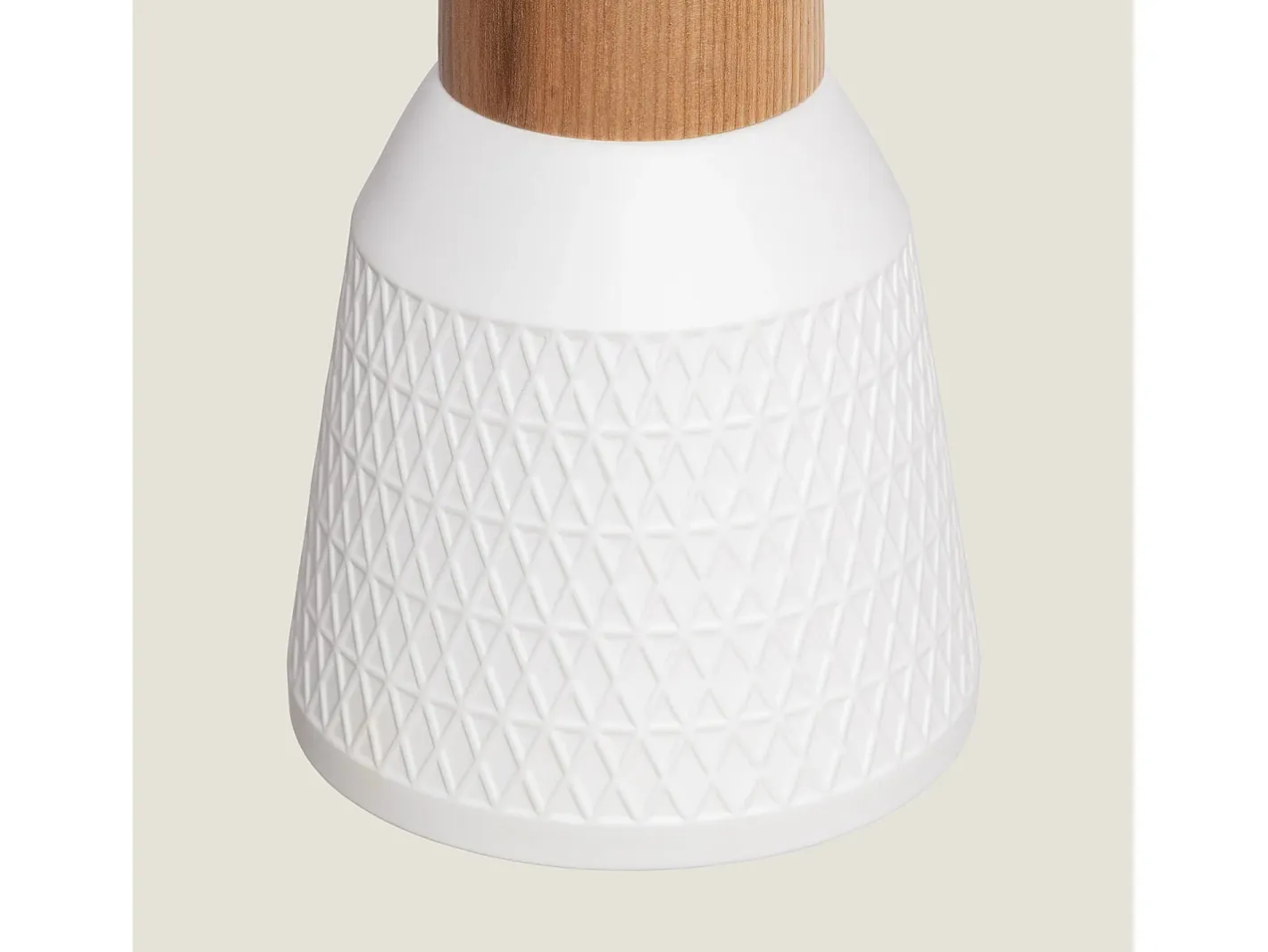 Ledkia Lámpara Suspendida-Lámpara Colgante Cerámica y Madera Retilles Blanco Multicolor