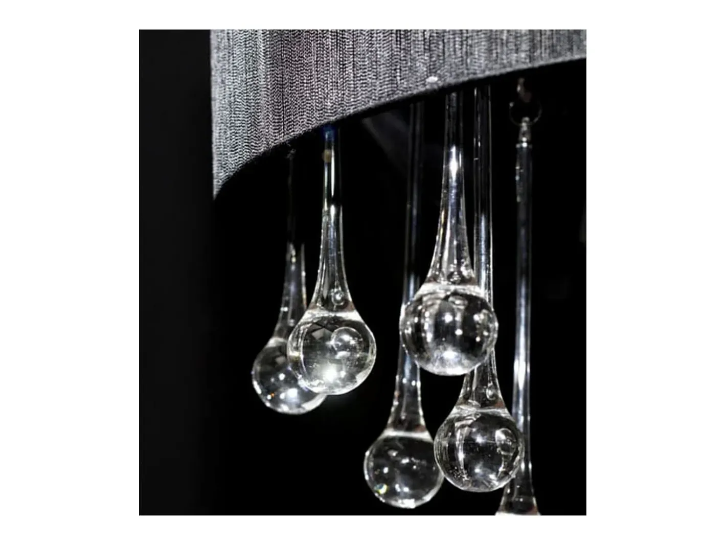 Lámpara colgante con 85 cristales s ES920643 Negro Discount