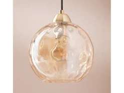 Ledkia Lámpara Suspendida-Lámpara Colgante Cristal Cornelio Ámbar Multicolor