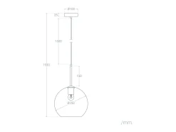 Ledkia Lámpara Suspendida-Lámpara Colgante Cristal Ona Transparente Multicolor