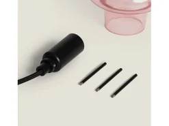 Ledkia Lámpara Colgante Cristal Telder Rosa Sale