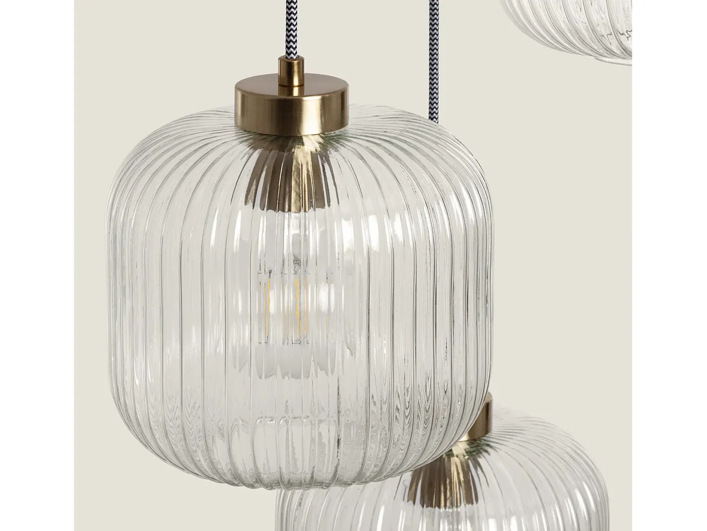 Ledkia Lámpara Colgante Cristal Tri Wilde Transparente Multicolor Best