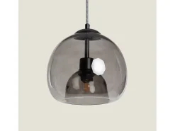 New Ledkia Lámpara Colgante Cristal Vaca Negro Multicolor