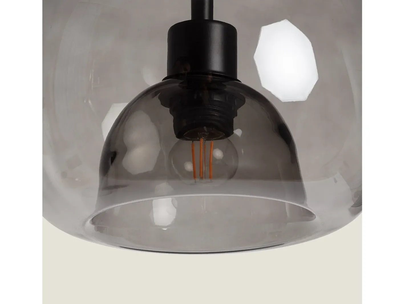 New Ledkia Lámpara Colgante Cristal Vaca Negro Multicolor