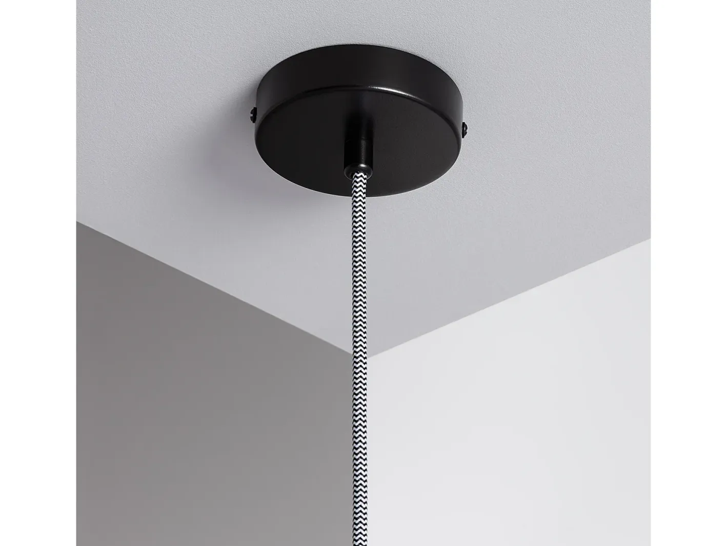 New Ledkia Lámpara Colgante Cristal Vaca Negro Multicolor