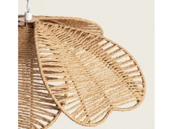 Ledkia Lámpara Suspendida-Lámpara Colgante Cuerda Giay Marrón Multicolor