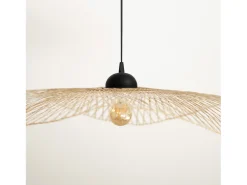 Hot Rendez-Vous Déco Lámpara colgante D75 cm en bambú - Jipi Negro
