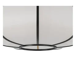 Online Rendez-Vous Déco Lámpara colgante de bambú negro 38 cm - Hana Blanco