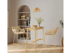 Outlet Rendez-Vous Déco Lámpara colgante de bambú natural 36 cm - Tahaa Beige