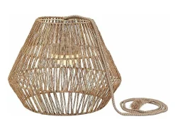 Newgarden Lámpara colgante de exterior de ratán con led Sisine nature Marru00f3n New