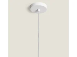 Ledkia Lámpara Suspendida-Lámpara Colgante de Papel Trenzado Trilla Natural Multicolor