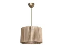 marque Lámpara Suspendida-Lámpara Colgante E27 Natural D30x75cm Plafón Con Difusión Suave Beige