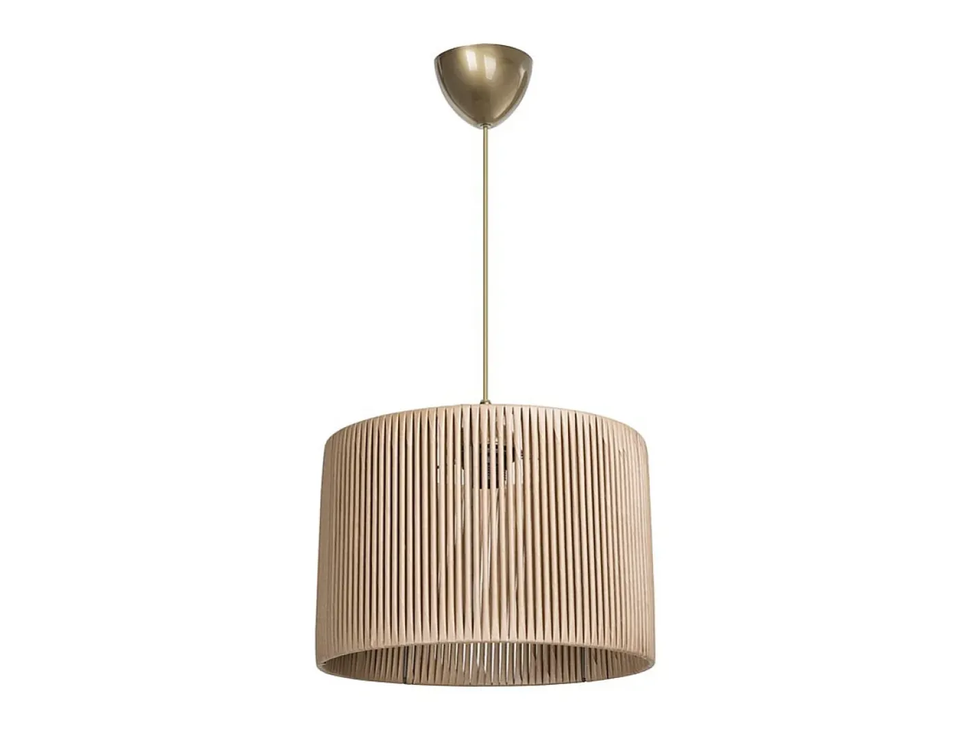 marque Lámpara Suspendida-Lámpara Colgante E27 Natural D30x75cm Plafón Con Difusión Suave Beige
