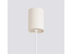 Sollux Lighting Lámpara Suspendida-Lámpara colgante Estria desván de acero/aluminio - 1 fuentes luminosas - L.14 x A.120 cm - Beige