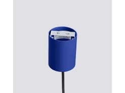Sollux Lighting Lámpara colgante Estria desván de acero/aluminio - 1 fuentes luminosas - L.14 x A.120 cm - /ultramar Blanco