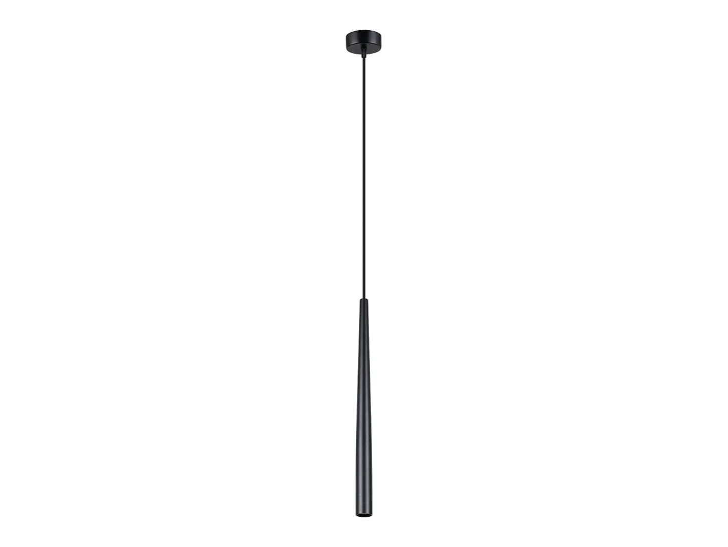 Sollux Lighting Lámpara Suspendida-Lámpara colgante Euphora moderno de acero - 1 fuentes luminosas 3000K - L.8 x A.118 cm - Negro