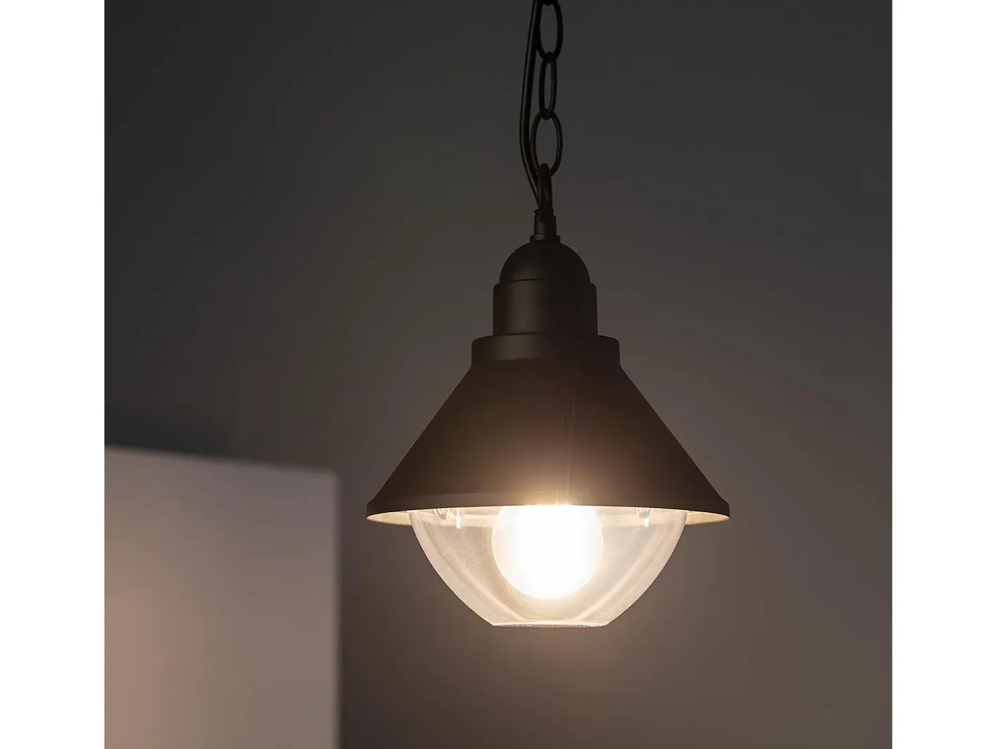 Ledkia Lámpara Suspendida-Lámpara Colgante Exterior Metal Valera Negro Multicolor